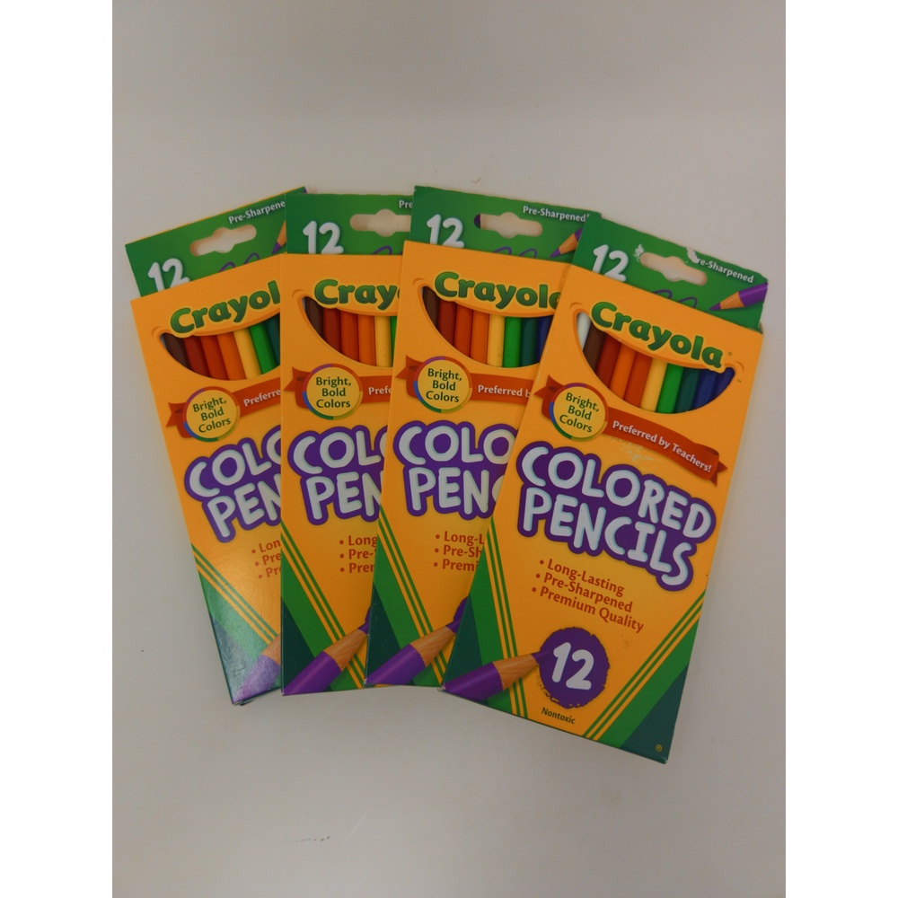 Crayola Colored Pencils Set 48 Pack Pre-Sharpened Art Supplies Minimalist